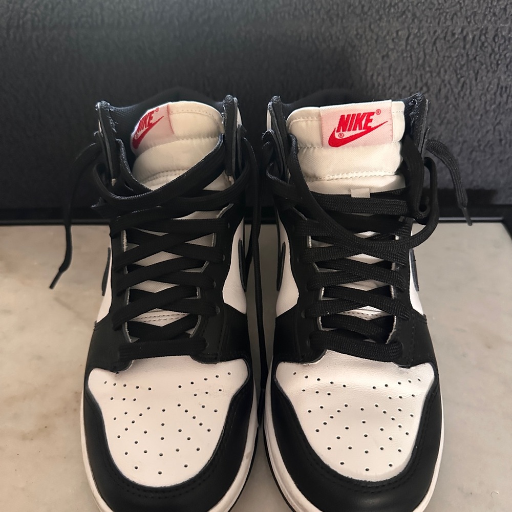 Nike Dunk High White/Black/University Red - Women’s Size 6.5, Lightly Used